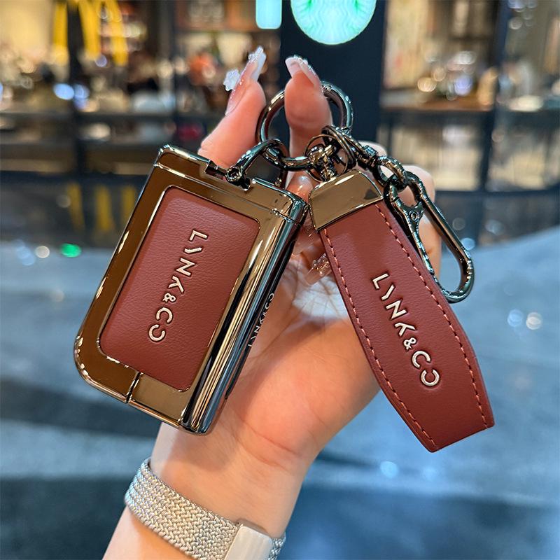 Lynk & Co 06 Luxury Leather & Metal Key Cover for 25 Models - Full Protection & Secure Fit