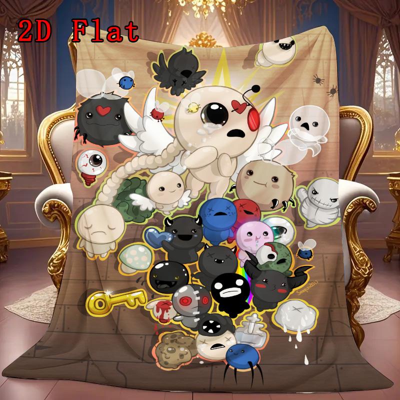 The Binding of Isaac 2D Flat Pattern Flannel Blanket High Quality All Seasons Warmth and Comfort Perfect for Christmas Gifts.PMT0914026