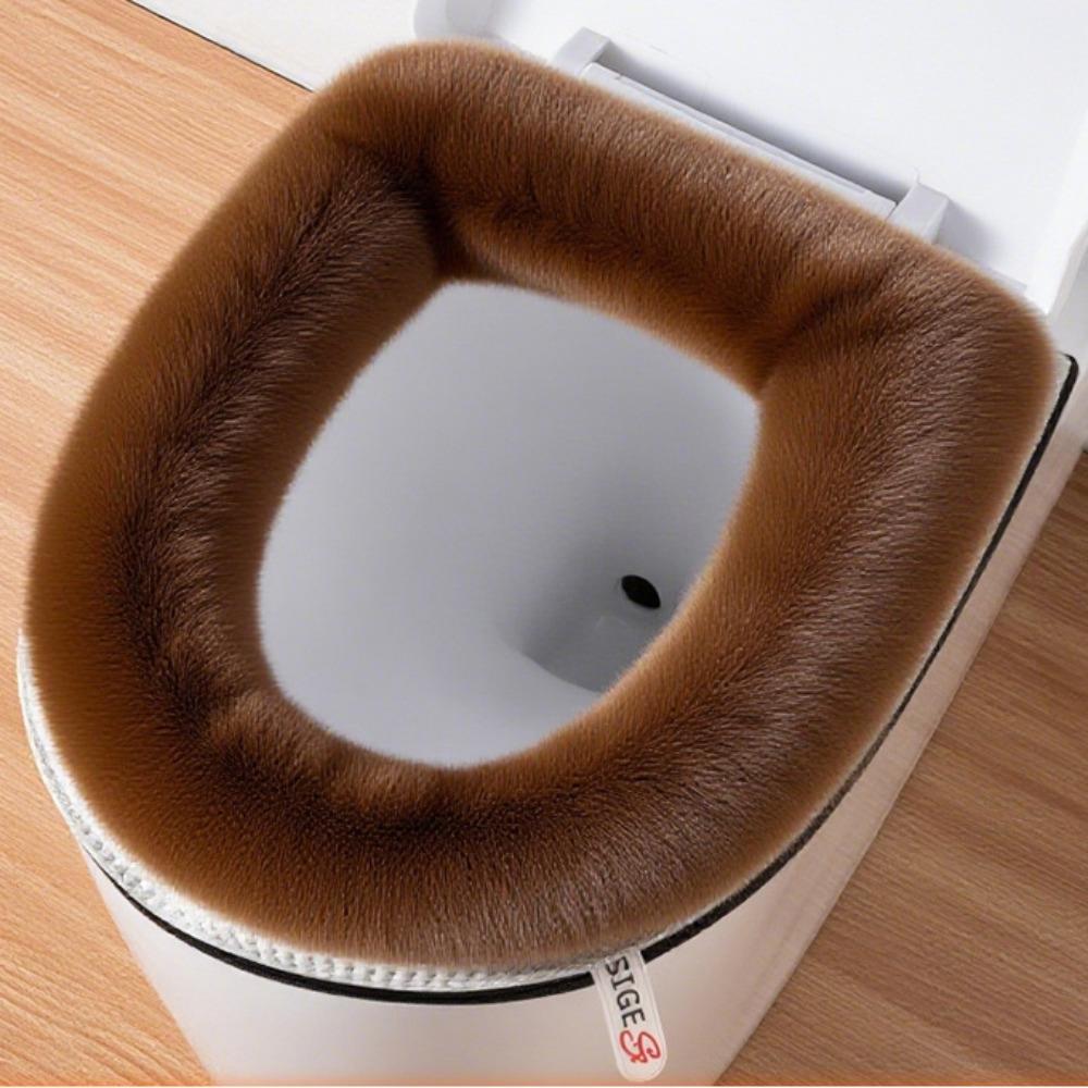 

Thickened Toilet Lid Cushion Washable Closestool Cover Pads Toilet Seat Cover Household Supplies кофейный
