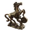 Brass Horse Small Ornament: Pure Copper Tea Pet for Desktop, Symbolizing Fortune, Success, and Zodiac Horse Arrival.