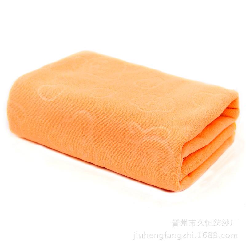 Microfiber 70 * 140 Bath Towel Promotional Towel Bear Embossed Adult Beach Towel