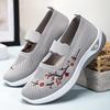 Shoes Casual shoes Large size embroidered shoes Soft soles Comfortable and not tired shoes Flying woven single shoes