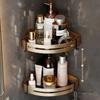 Gold Bathroom Shelf Hook Toilet Paper Holder Toilet Brush Towel Holder Space Aluminum Bathroom Hardware Set Bathroom Accessories