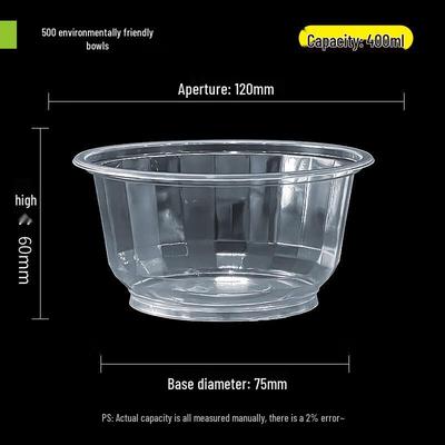 Disposable Round Plastic Takeout Bowls