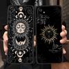 Funny Sun Moon Angel Eyes Phone Case For Realme 10 9 8 5G 7 6 GT2 Pro Plus 9i 8i C21 C11 C25 C35 GT Neo 2 3 3T Soft Black Cover