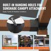 Pergola Bracket Kit 6''x6'', Inner Size 5.6"x5.6 4pcs 3-Way Heavy Duty Corner Bracket Woodworks DIY Post Base Kit, Easy Installation Wooden Beams for