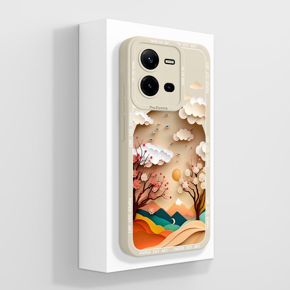 For Vivo V25 V25E 4G 5G Case Cute Advanced Sense Flowers Silicone Soft Shell For VivoV25 5G VivoV25E 4G Prevalent Fundas Bumper