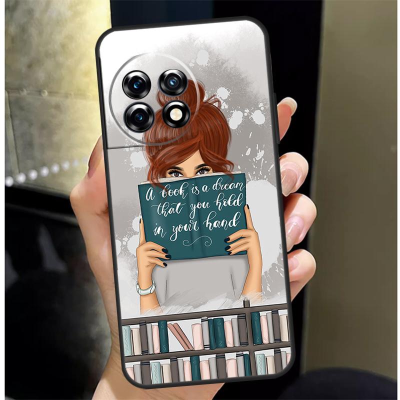 Book Lover Cover For OnePlus Nord 3 2 CE 4 Lite N20 N10 N30 OnePlus 8T 10T 13 13R 12 12R 11 10 Pro Case