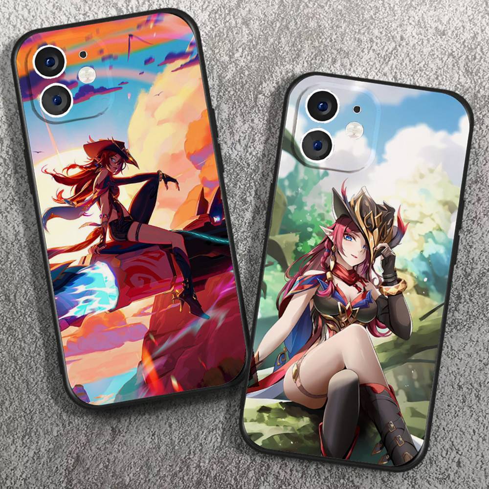 Game Genshin Impact Chasca Phone Case For IPhone 17 Air 16 15 14 13 Pro Max 11 12 Black Silicone Cover