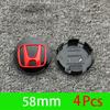 4Pcs Car Emblem Wheel Center Hub Cap Accessories For Honda Civic FIT Accord Prelude CRV 5th City CRZ CRX Jazz HRV Pilot Odyssey EFTXY1