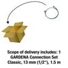 GARDENA Klasická hadice 13mm, délka 1,5m, sada konektorů 18011-20, záruka na produkt: Až 12 let