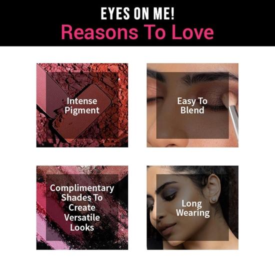 Nykaa Eyes On Me! 10-In-1 Eyeshadow Palette - Daydreaming, Multicolor, Shimmery