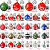 60CM Outdoor Christmas Inflatable Decorated Ball New Years Ornaments Ball Light Up Giant Big Large Balls Xmas Tree Decorations
