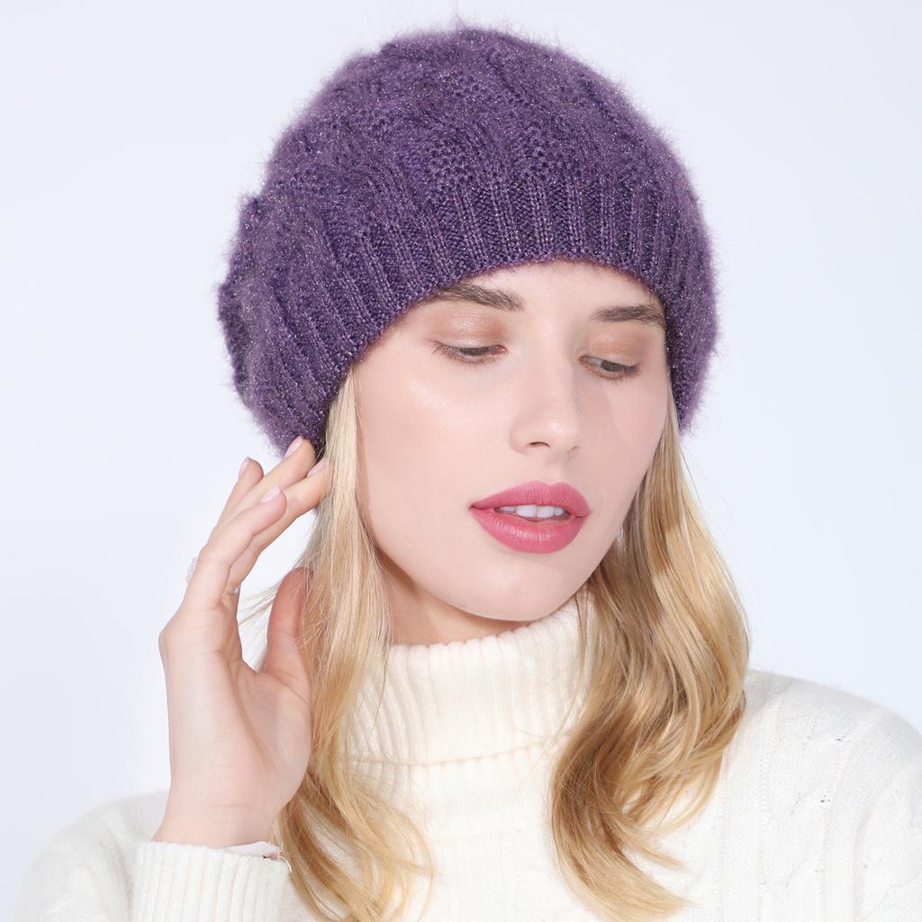 Veľkoobchod jeseň zima teplá pletená čiapka pre ženy plus fleece čiapky Skullies vonkajšie dámske vetruodolné termosnežné čiapky