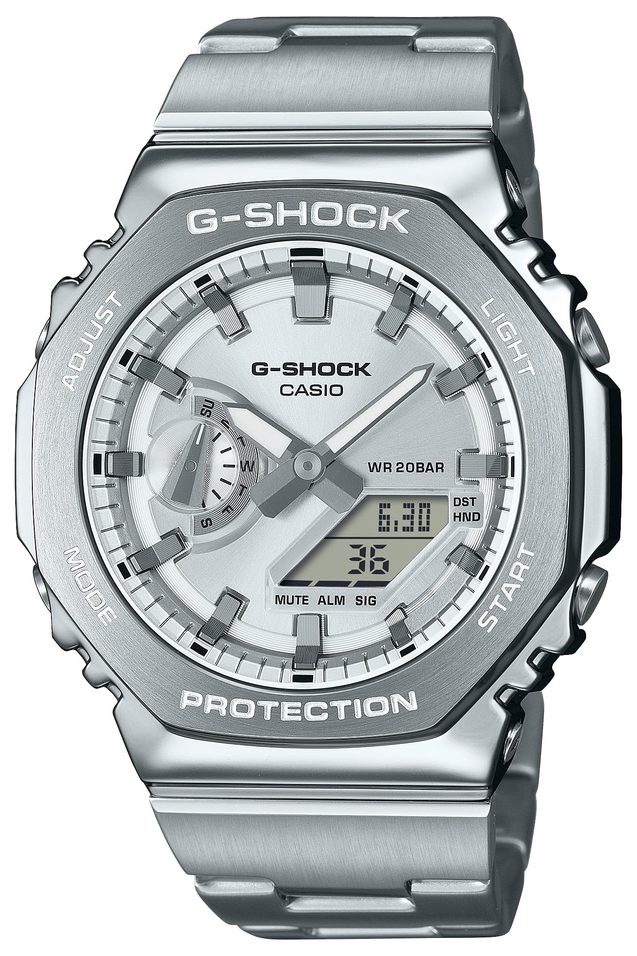 

Годинник Металевий ремінець Модель Срібний [Casio] G-Shock [] GM-2110D-7AJF Чоловічі