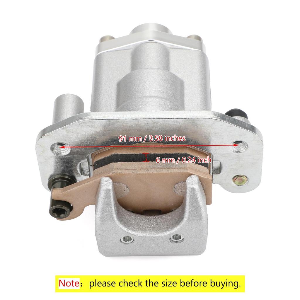 Rear Brake Caliper for Yamaha ATV Raptor 700 700R YFM700R 2006-2012 w/Pads