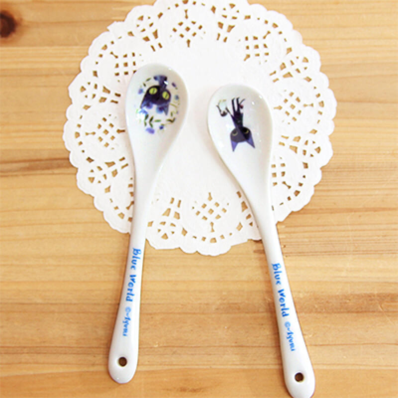 Cat Chips Blue World Teaspoon 1P Blue Flower