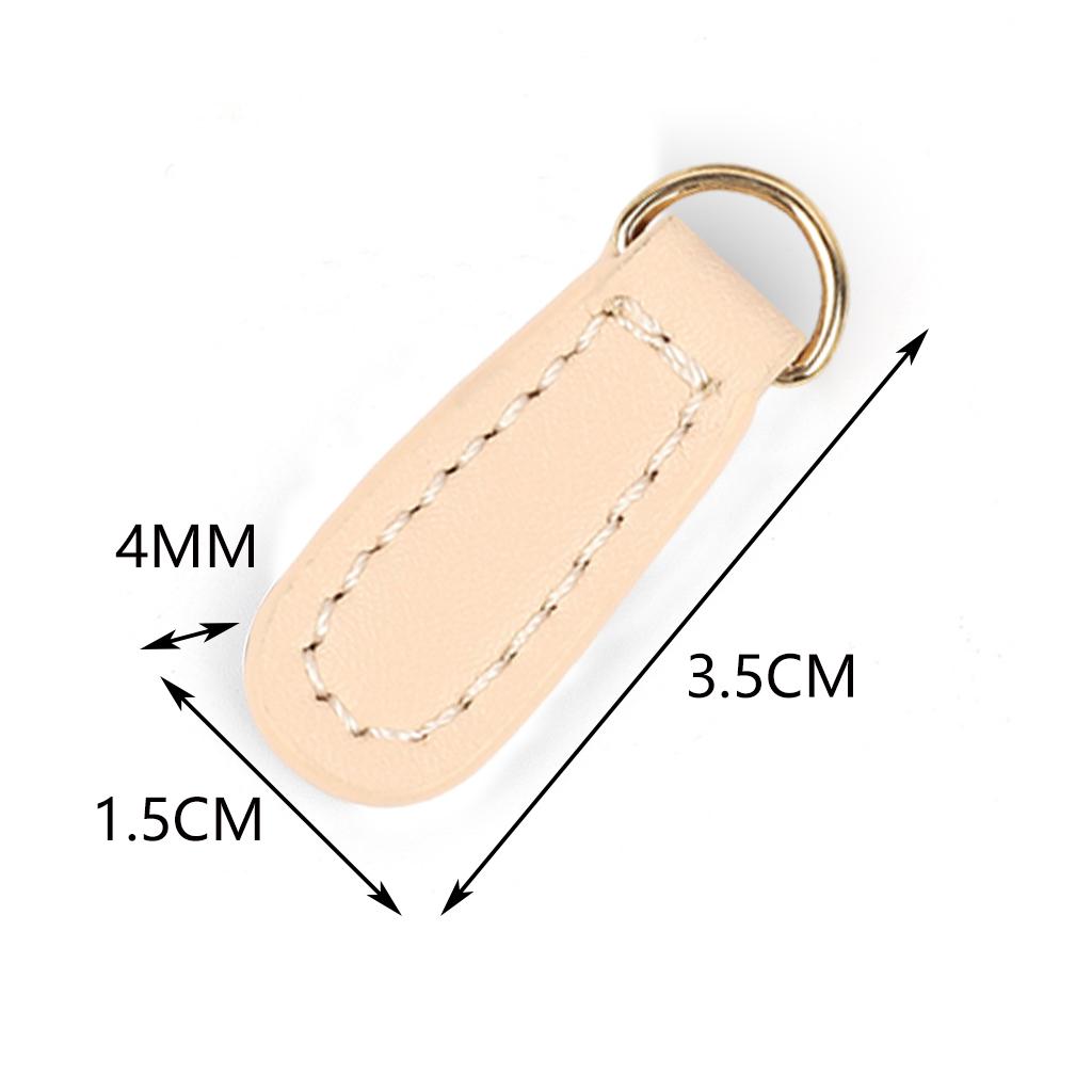 6x Zipper Fixer Zipper Tags Leather DIY Craft for Boot Bag Backpack
