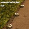 10pcs Solar-Powered 8 LEDS Ground Lights Waterproof Outdoor for Villa Park Yard Driveway Landscape Sun Lamp In-ground Lighting