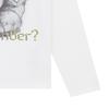 We11done 25 Autumn Winter Amber Long Sleeve T-Shirt Unisex T-Shirts White WD-TT3-25-756-U-WH