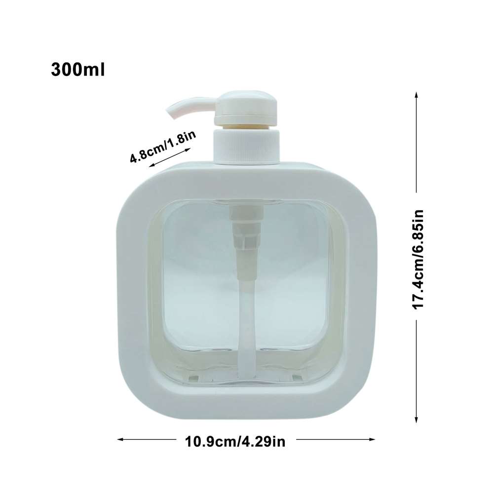 300/500 ml Seifenspenderflaschen Nachfüllbarer Shampoo Duschgel Lotion Behälter Flüssigseifenflaschen für Küche/Bad