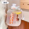 Water bottle new large capacity ton cup anti-drop high temperature sports kettle men's and women's fitness plastic ton barrel straw