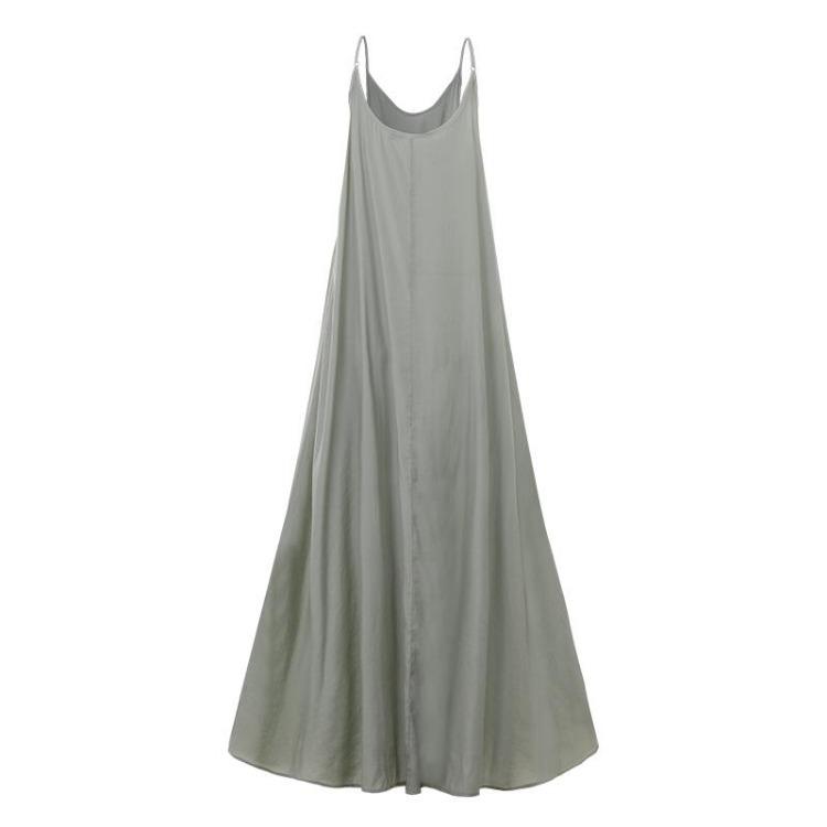 Lockeres ärmelloses Strandkleid für Damen mit Spaghettiträgern