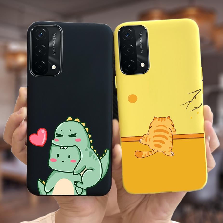 For Oppo A74 4G Case Oppo A54 A94 Cute Fashion Panted Cover Soft TPU Phone Case For Oppo A94 A 54 74 OppoA54 OppoA94 Fundas Capa