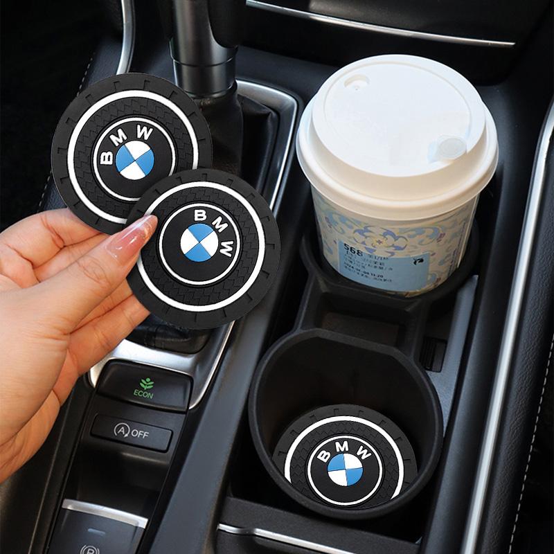 Tappetino Portabicchieri Antiscivolo in Silicone con Emblema M Badge per Auto Tazza d'Acqua per BMW M M3 M5 M6 X3 E46 E90 F30 G20 E36 E34 X6 G20 Accessori