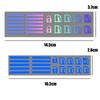 Car Window Button Colorful Luminous Sticker Car Window Lifting Switch Night Fluorescent Decal Car Interior Glow Reminder Sticker