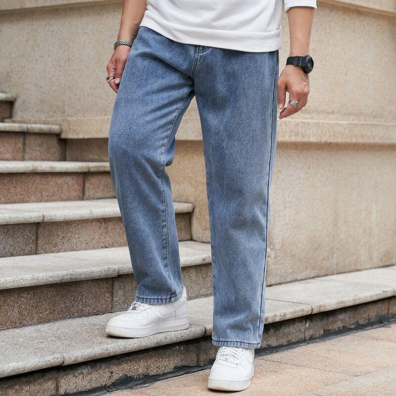 Pantalones vaqueros de pierna ancha gruesos de terciopelo de gran