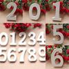 0–9 weiße Holzzahlen für Hochzeit, Party, Dekoration, Hotel, Heimdekoration, Foto-Requisiten