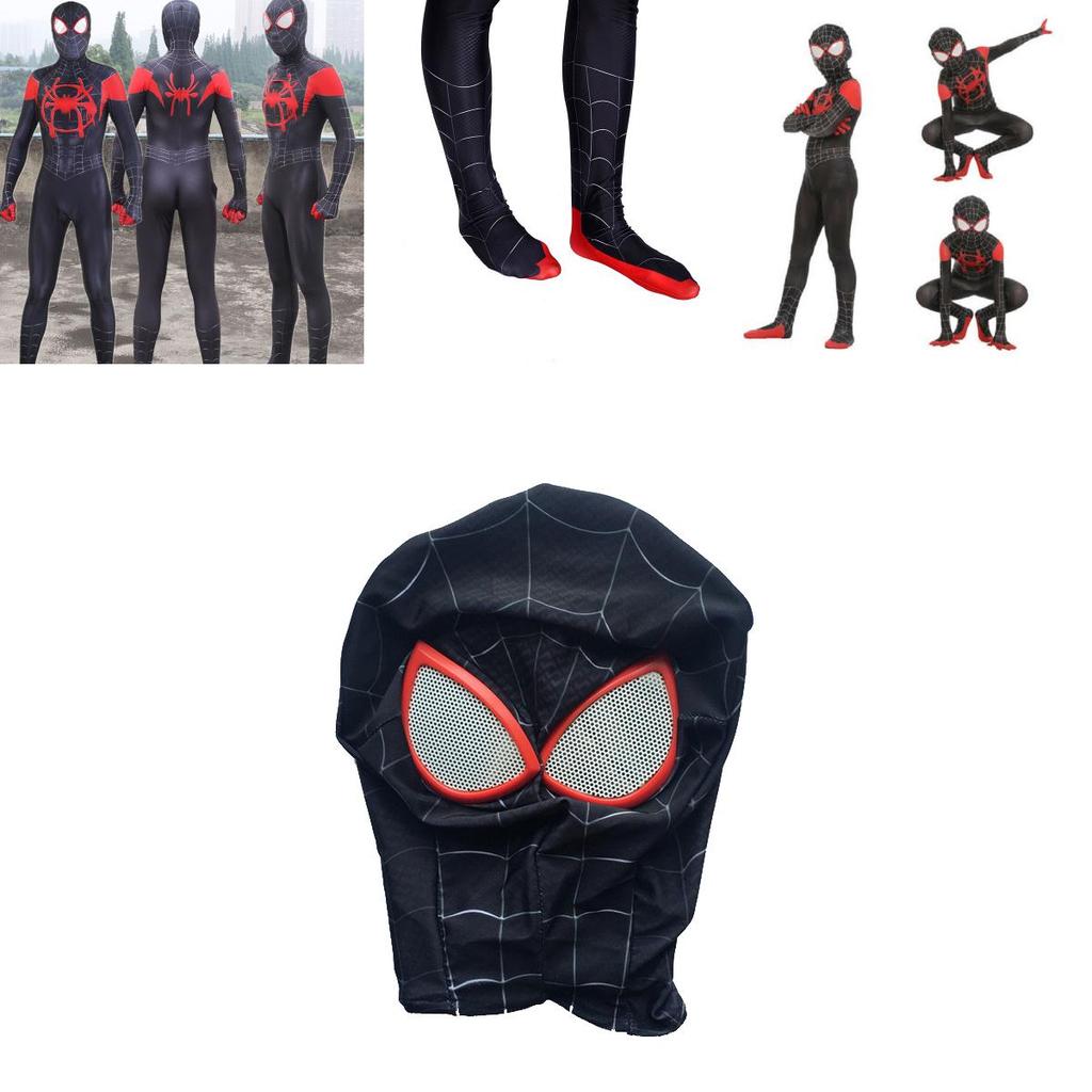 Spider-Man Into The Spider-verse Lycra Spandex Kinder Erwachsenenkostüm Mit Exquisitem Detail
