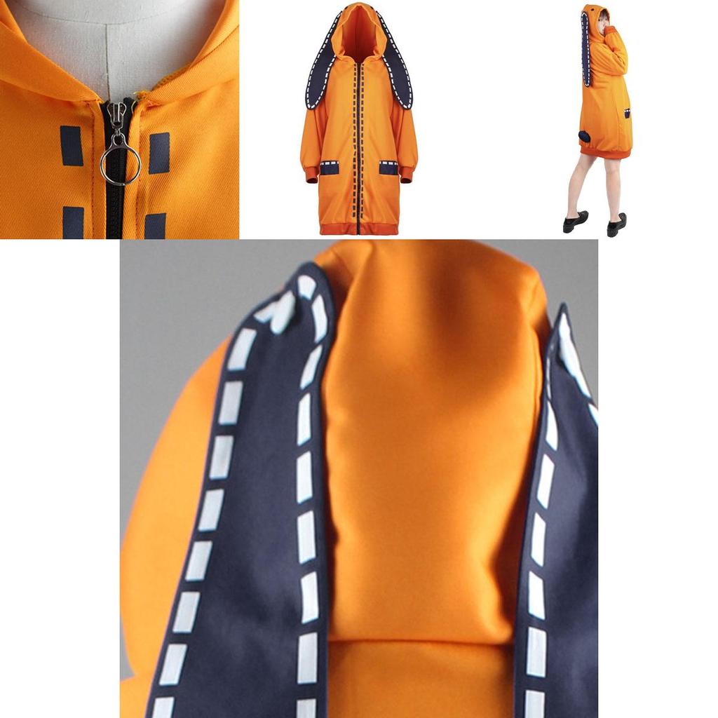 Kakegurui Compulsive Gambler Runa Yomozuki Cosplay Costume Cozy Hoodie Coat