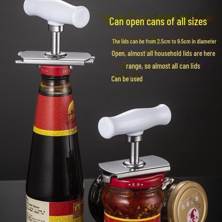 Stainless Steel Labor-Saving Can and Bottle Cap Opener