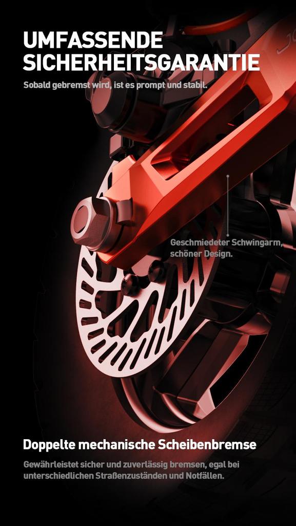JOYOR T6E(ABE) Electric Scooter 500W Motor, 48V 18Ah Battery, 70KM Range, 10" Off-Road Tire, 20KM/H Speed Foldable E-Scooter