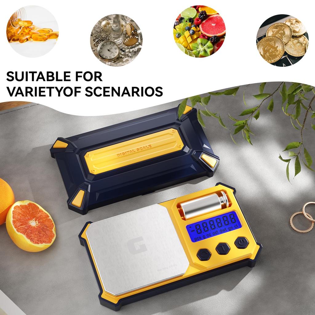 Accurate Pocket Scale 300g X 0.01g Digital Gram Scale Small Food Scale Jewelry Scale Ounce Grain Scale with Backlit LCD Display