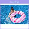 Thickened And Enlarged Inflatable Lifebuoy With Handle For Children And Adults Navy Style Pink Striped Swim Ring
