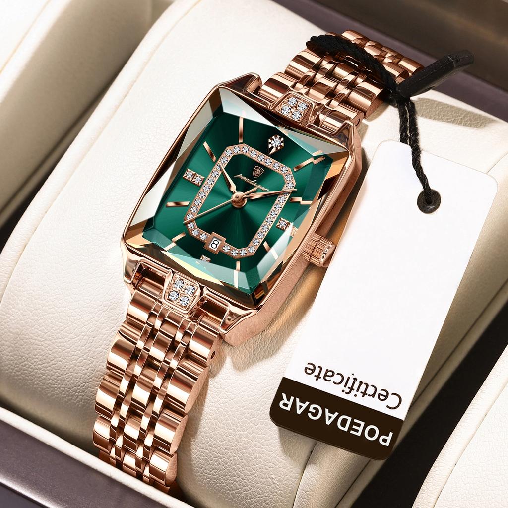 Luxury Watch For Woman Waterproof Calendar High Quality Ladies Watch Stainless Steel Quartz Women's Watches Elegant