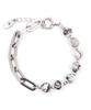 Polalita Marble Stone & Bold Chain Mix Bracelet (Plt-Br-099_Gr)