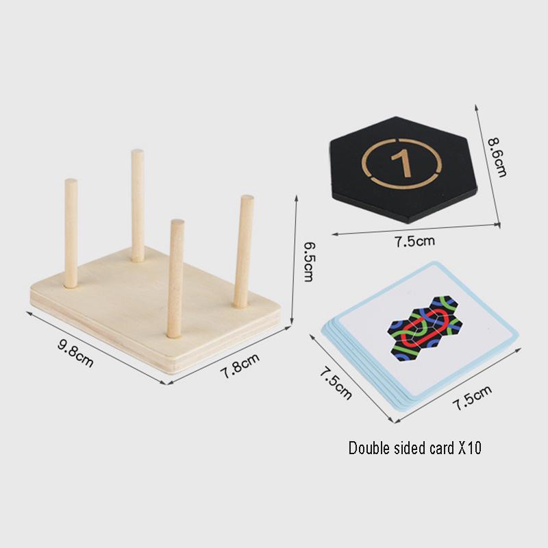 Kid Thinking Challenge Puzzle Game Montessori Creative Toys Shape Matching Number Stacking Fun Logic Calendar Intelligence Toys