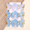 4/6Pcs Colorful Butterfly Hairpins Girl Hair Clips Barrettes Women Sweet Hair Ornament Rainbow Headwear Hair Accessories