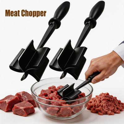 Fleischzerkleinerer Hackfleischstampfer Werkzeug Nylon Fleischstampfer für Hackfleisch, Hamburger, Kartoffeln Hackfleischzerkleinerer Rindfleischstampfer