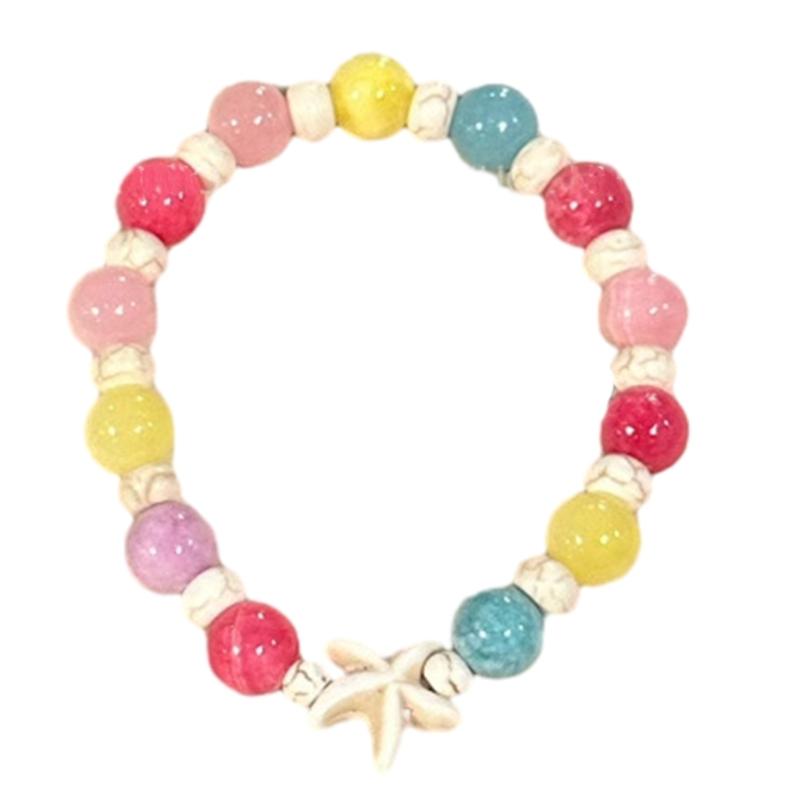 Hip-hop Trend Adjustable Bracelets Color Beaded Ocean Starfish Star Bracelets Cool Girl Temperament Fashion Jewelry