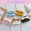Fashionable Mini Pu Crossbody Bag For Kids With Stylish Bow And Waterproof Features