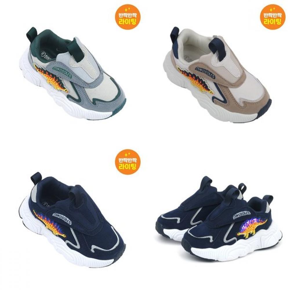 Dinosoles Toebox Led Dinosaur Sneakers Stego Velcro Dnkcd3tssc11 navy/190mm