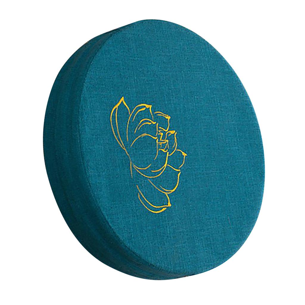 Pernă de meditație rotundă spumă tare din bumbac lenjerie detașabilă, lavabilă, confortabilă, pernă de podea