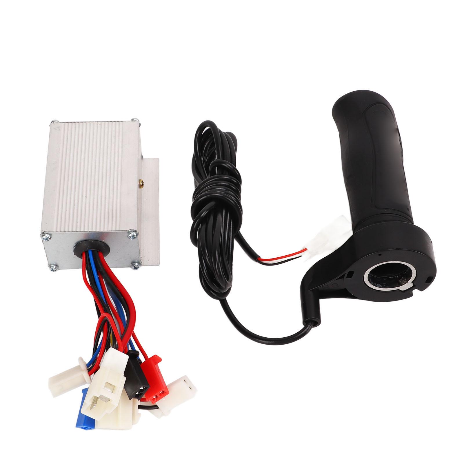 

12V 250W Aluminum Alloy Brushed Speed Controller Long Line Throttle Twist Grip Set for Electric