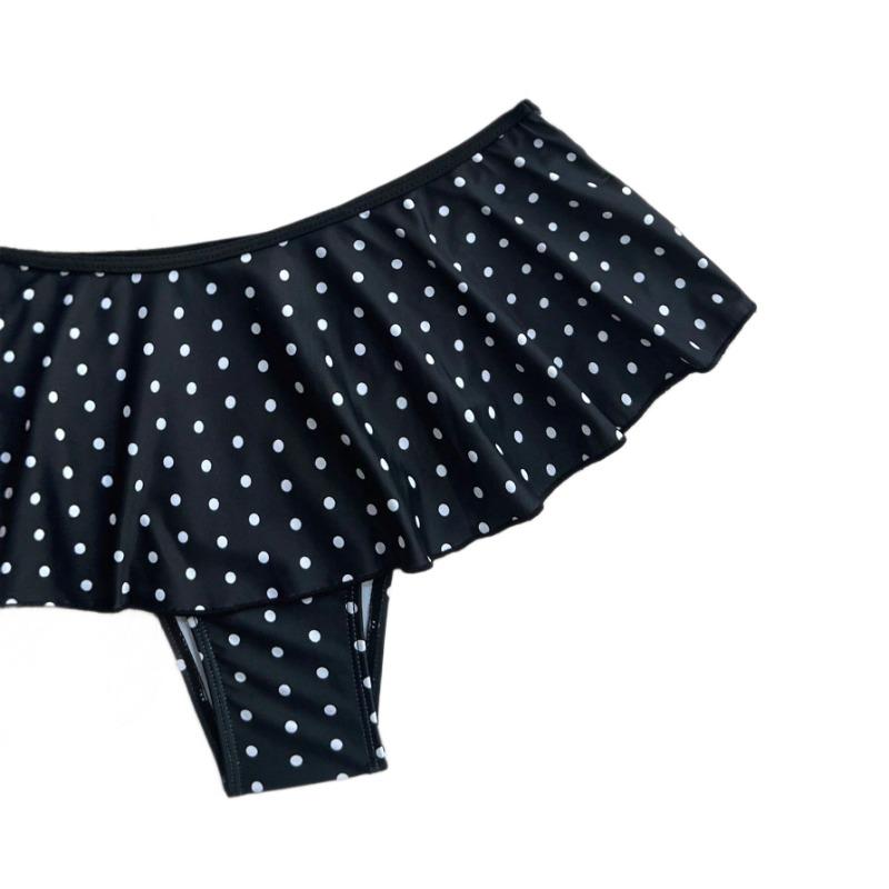 Nuovo Bikini a Triangolo Diviso Europeo e Americano con Stampa Leopardo e Gonna a Pezzi, Sexy Senza Schiena con Laccetti, Costume da Bagno per Donna