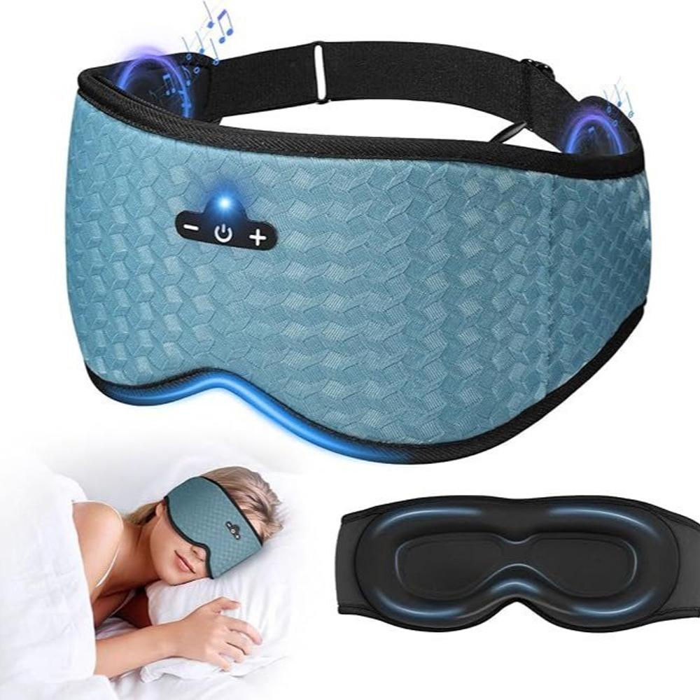 3D Bluetooth Eye Mask Sleep Headphones Soft Cotton Blindfold Wireless Sleep Mask Speaker Microphone Comfortable Music Earphones